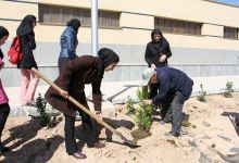 گزارش تصویری مراسم روز درخت کاری در دانشگاه  با حضور ورزشکاران ملی پوش شهرستان شاهرود  